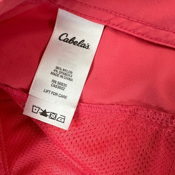 *CABELA'S** Hot Pink Cropped Outdoor Tie Cuff Pants Size 10 - Picture 7 of 8
